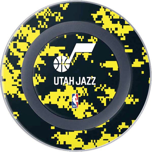 NBA Utah Jazz Grey Digi Camo Wireless Charger Skin