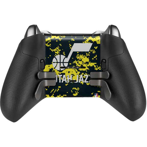NBA Utah Jazz Grey Digi Camo Xbox Elite Wireless Controller Series 2 Skin