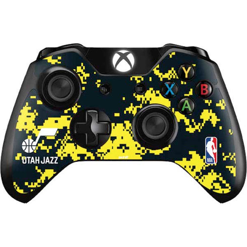 NBA Utah Jazz Grey Digi Camo Xbox One Controller Skin