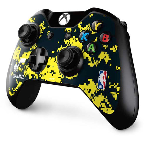 NBA Utah Jazz Grey Digi Camo Xbox One Controller Skin