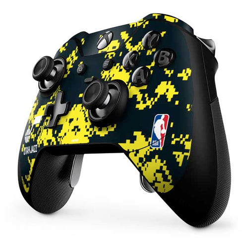 NBA Utah Jazz Grey Digi Camo Xbox One Elite Controller Skin