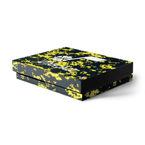NBA Utah Jazz Grey Digi Camo Xbox One X Console Skin