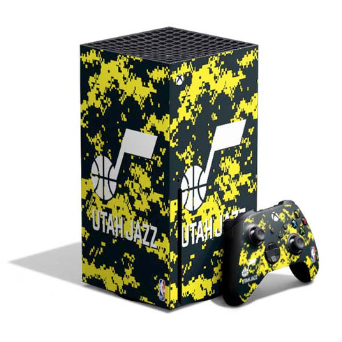 NBA Utah Jazz Grey Digi Camo Xbox Series X Bundle Skin