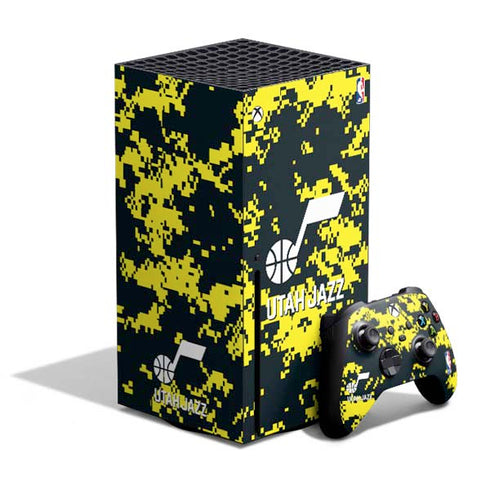 NBA Utah Jazz Grey Digi Camo Xbox Series X Skins