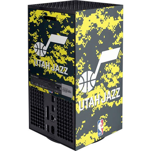 NBA Utah Jazz Grey Digi Camo Xbox Series X Console Skin