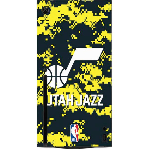 NBA Utah Jazz Grey Digi Camo Xbox Series X Console Skin
