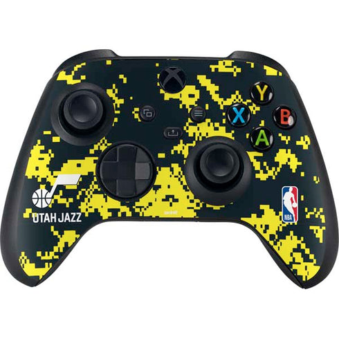 NBA Utah Jazz Grey Digi Camo Xbox Series X Controller Skin