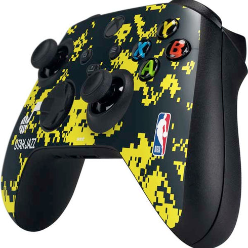NBA Utah Jazz Grey Digi Camo Xbox Series X Controller Skin