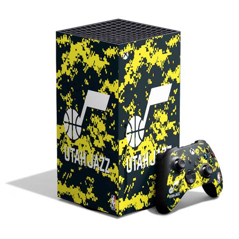 NBA Utah Jazz Grey Digi Camo XBox Series X Digital Edition Bundle Skin
