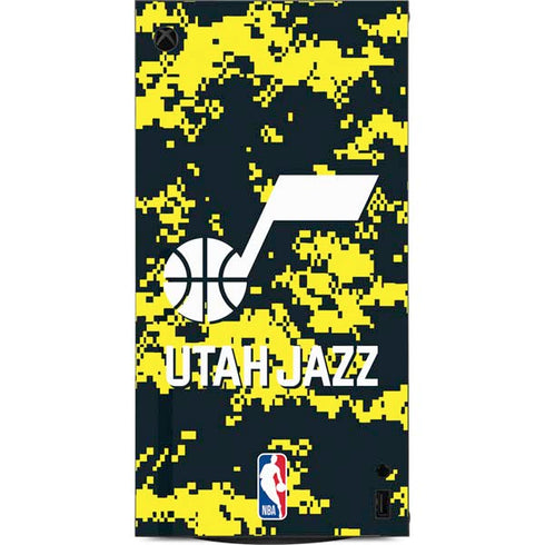 NBA Utah Jazz Grey Digi Camo XBox Series X Digital Edition Console Skin