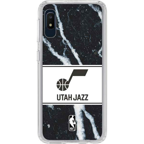NBA Utah Jazz Marble Galaxy A10e Clear Case