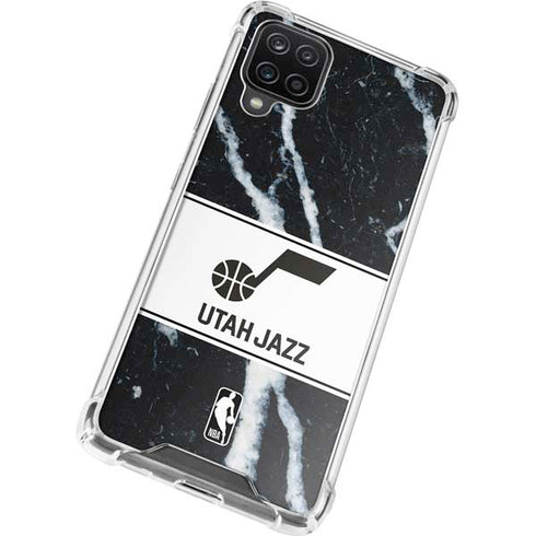 NBA Utah Jazz Marble Galaxy A12 Clear Case