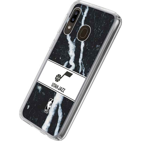 NBA Utah Jazz Marble Galaxy A20 Clear Case