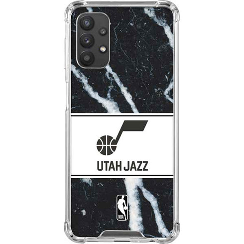 NBA Utah Jazz Marble Galaxy A32 5G Clear Case