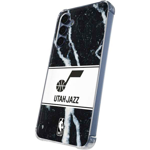 NBA Utah Jazz Marble Galaxy A35 5G Clear Case