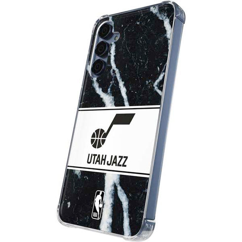 NBA Utah Jazz Marble Galaxy A55 5G Clear Case