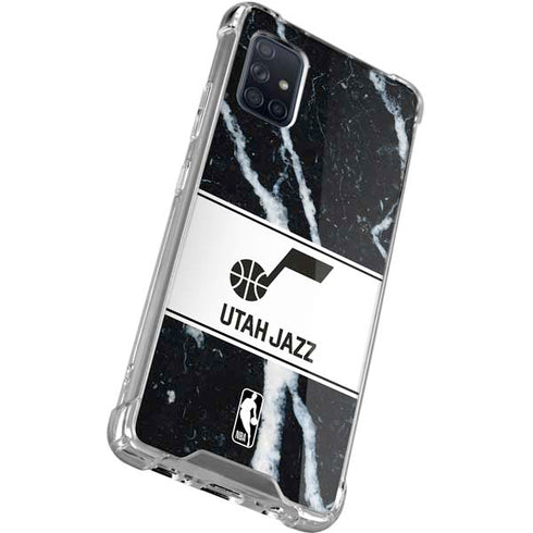 NBA Utah Jazz Marble Galaxy A71 5G Clear Case