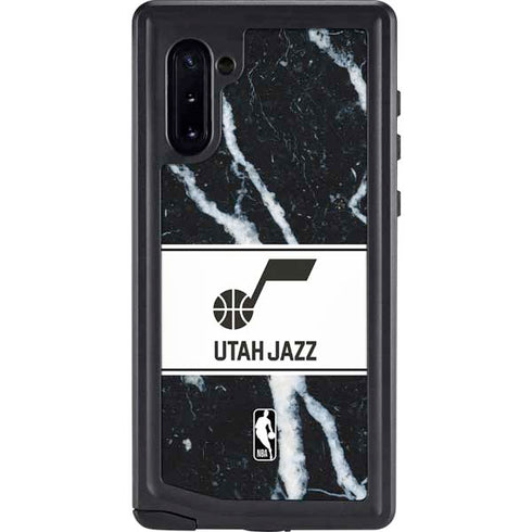 NBA Utah Jazz Marble Galaxy Note 10 Waterproof Case