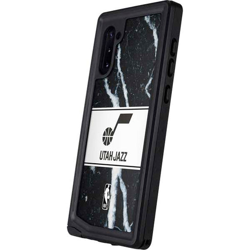 NBA Utah Jazz Marble Galaxy Note 10 Waterproof Case