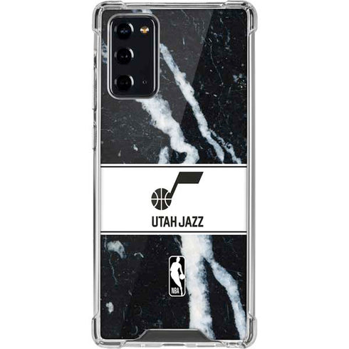 NBA Utah Jazz Marble Galaxy Note20 5G Clear Case