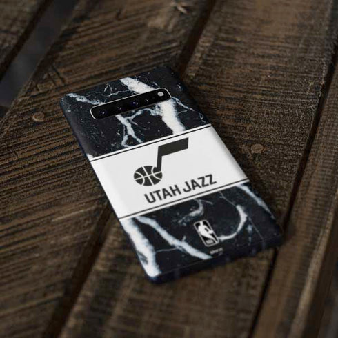NBA Utah Jazz Marble Galaxy S10 Skin
