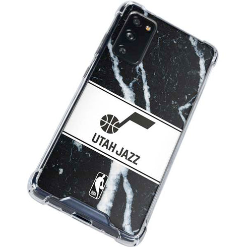 NBA Utah Jazz Marble Galaxy S20 FE Clear Case