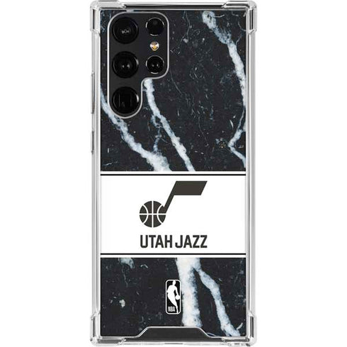 NBA Utah Jazz Marble Galaxy S22 Ultra Clear Case