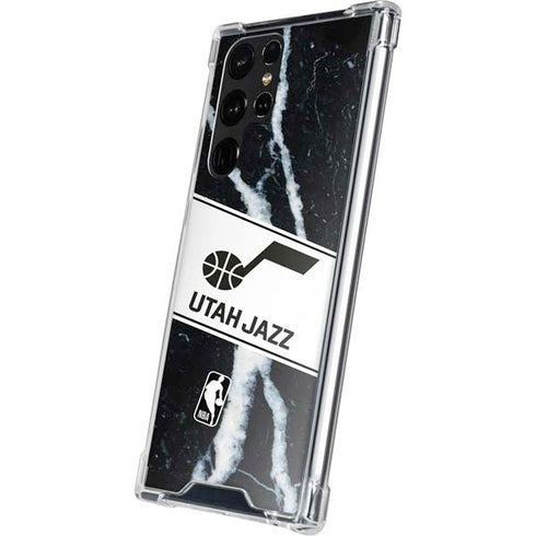 NBA Utah Jazz Marble Galaxy S22 Ultra Clear Case