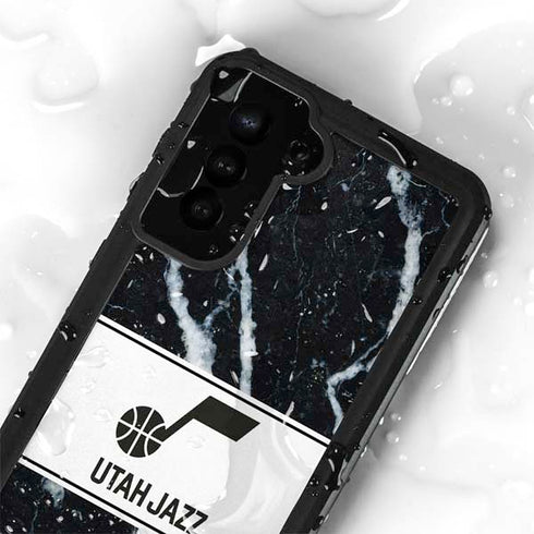 NBA Utah Jazz Marble Galaxy S23 Plus Waterproof Case