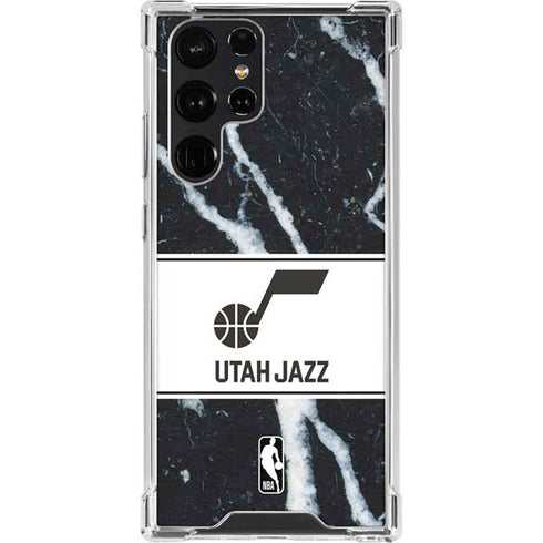 NBA Utah Jazz Marble Galaxy S23 Ultra Clear Case
