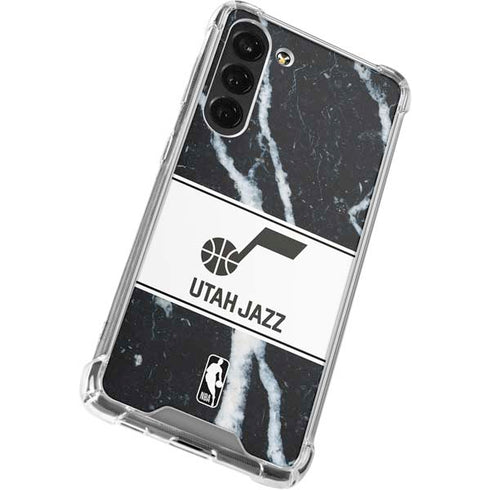 NBA Utah Jazz Marble Galaxy S24 FE Clear Case