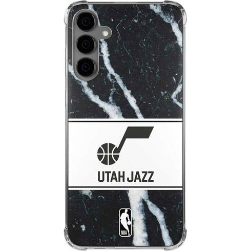 NBA Utah Jazz Marble Galaxy S24 Plus Clear Case