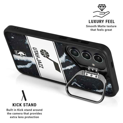 NBA Utah Jazz Marble Galaxy S24 Plus Kickstand Case