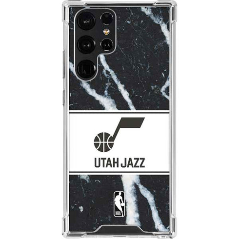NBA Utah Jazz Marble Galaxy S24 Ultra Clear Case