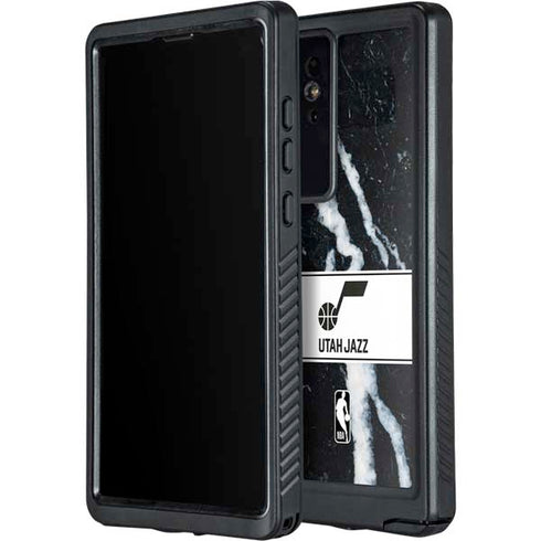NBA Utah Jazz Marble Galaxy S24 Ultra Waterproof Case