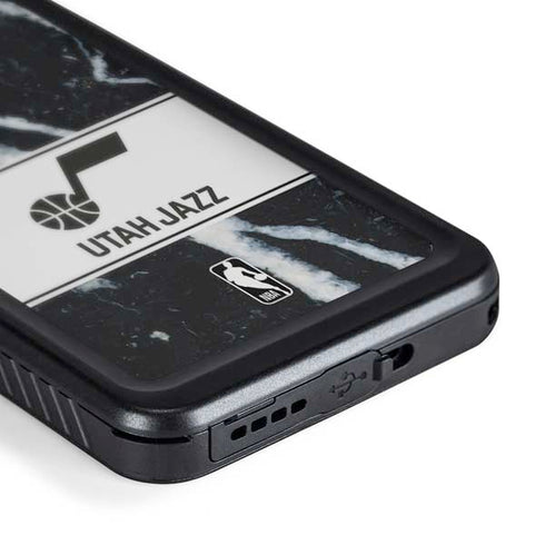NBA Utah Jazz Marble Galaxy S24 Waterproof Case
