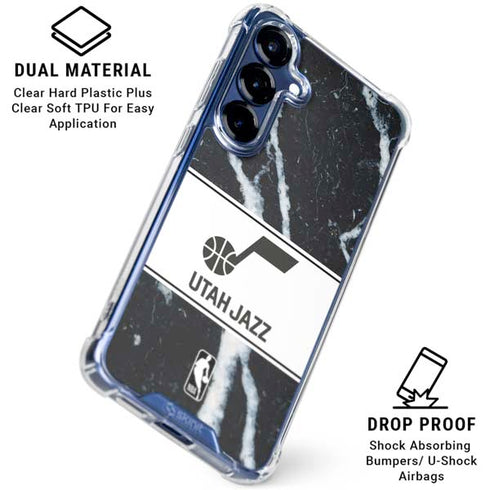 NBA Utah Jazz Marble Galaxy S25 Plus Clear Case