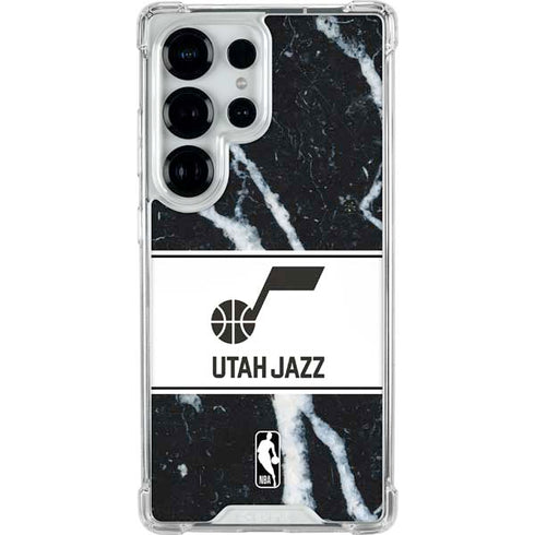 NBA Utah Jazz Marble Galaxy S25 Ultra Clear Case