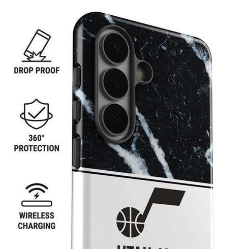 NBA Utah Jazz Marble Galaxy S26 Plus Impact Case