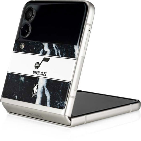 NBA Utah Jazz Marble Galaxy Z Flip3 5G Skin