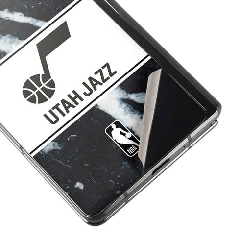 NBA Utah Jazz Marble Galaxy Z Fold2 5G Skin
