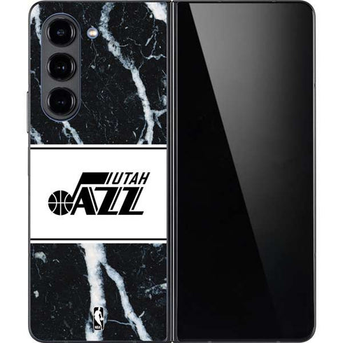 NBA Utah Jazz Marble Galaxy Z Fold5 5G Skin