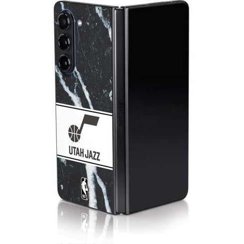NBA Utah Jazz Marble Galaxy Z Fold5 5G Skin