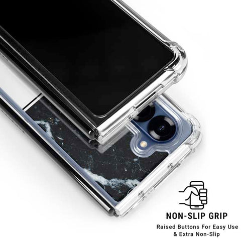 NBA Utah Jazz Marble Galaxy Z Fold6 Clear Case