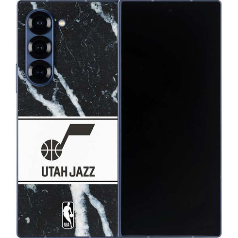 NBA Utah Jazz Marble Galaxy Z Fold6 Skin