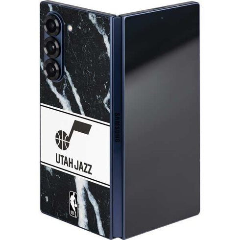 NBA Utah Jazz Marble Galaxy Z Fold6 Skin