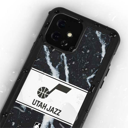 NBA Utah Jazz Marble iPhone 12 Mini Waterproof Case