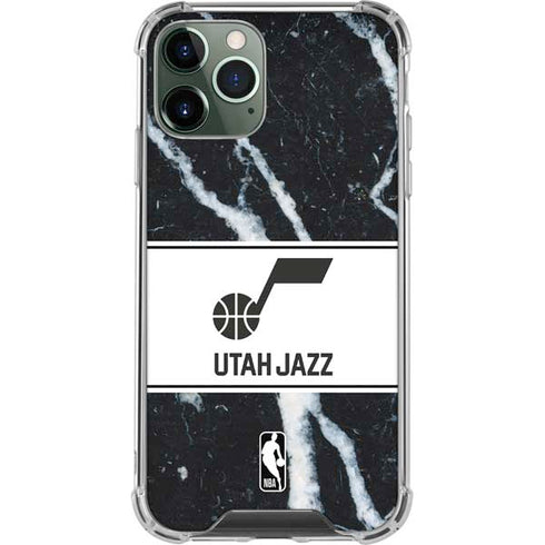 NBA Utah Jazz Marble iPhone 12 Pro Clear Case