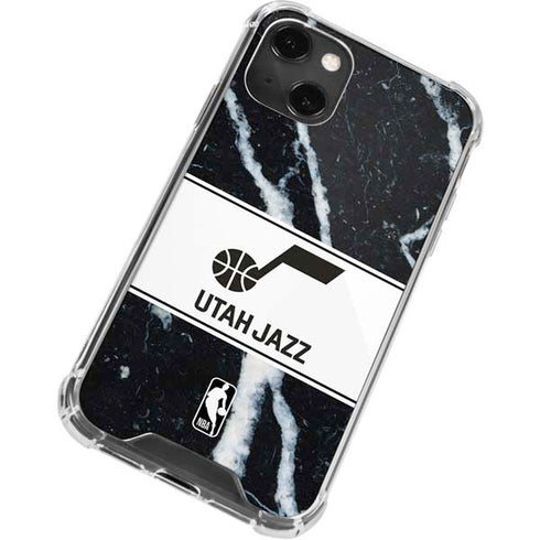 NBA Utah Jazz Marble iPhone 13 Mini Clear Case