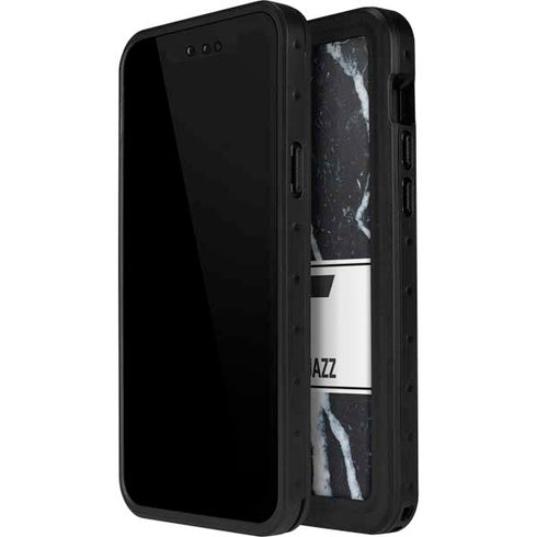 NBA Utah Jazz Marble iPhone 14 Pro Max Waterproof Case